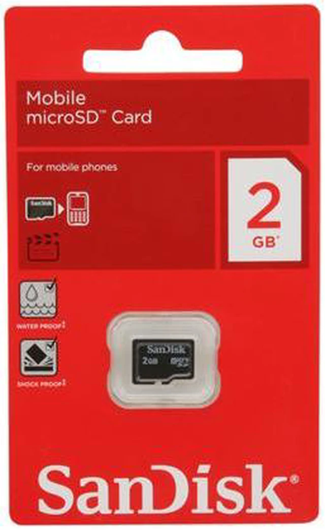 SanDisk 2GB MicroSD Flash Card Model SDSDQM-002G-B35N - Newegg.com