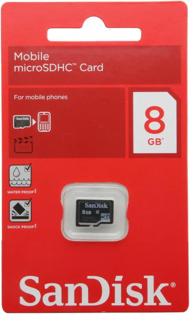 Alt view image 4 of 4 - SanDisk 8GB microSDHC Flash Card Model SDSDQM-008G-B35N
