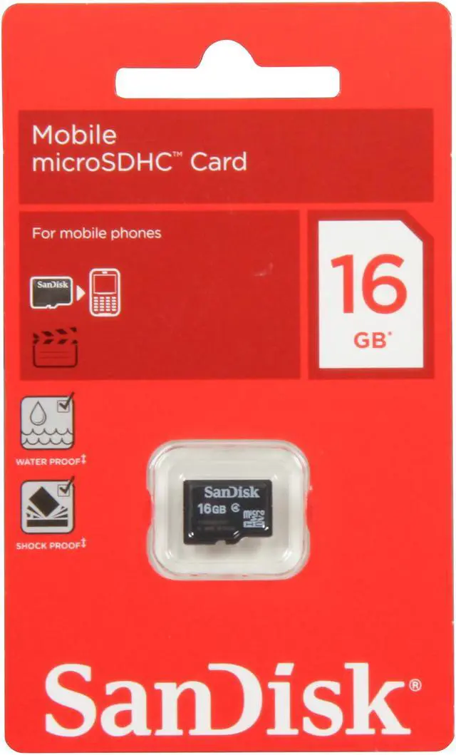 Alt view image 4 of 4 - SanDisk 16GB microSDHC Flash Card Model SDSDQM-016G-B35N