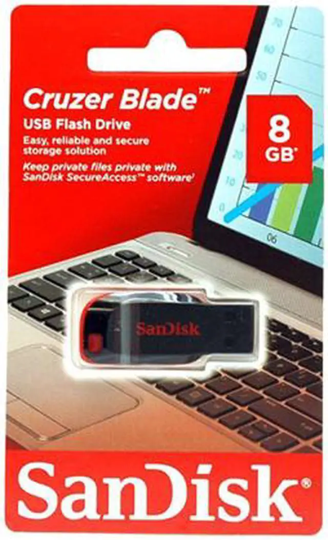 Alt view image 4 of 4 - SanDisk 8GB Cruzer Blade CZ50 USB 2.0 Flash Drive (SDCZ50-008G-B35)