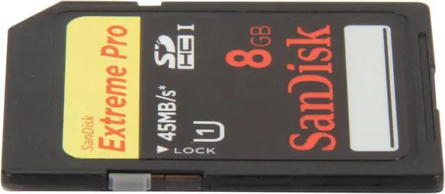 Alt view image 2 of 4 - SanDisk Extreme Pro 8GB Secure Digital High-Capacity (SDHC) UHS-1 Card Model SDSDXP1-008G-A75