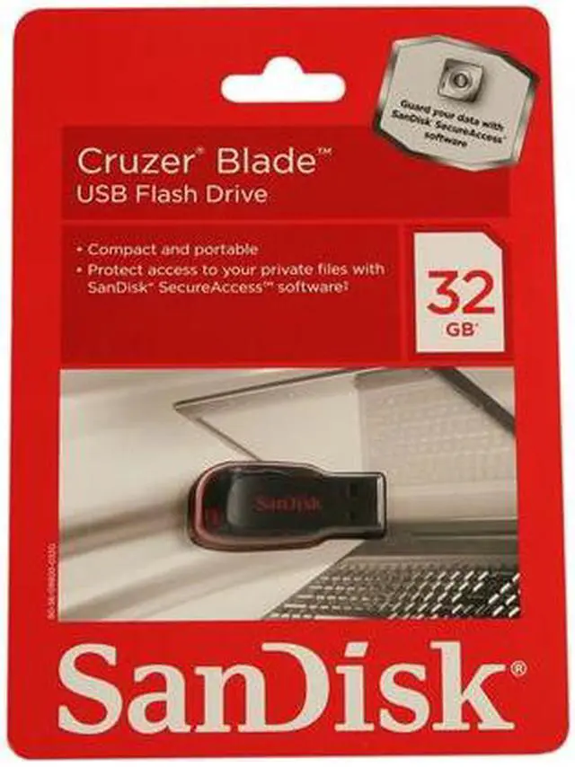 Alt view image 4 of 4 - SanDisk Cruzer Blade 32GB USB 2.0 Flash Drive SDCZ50-032G-A11