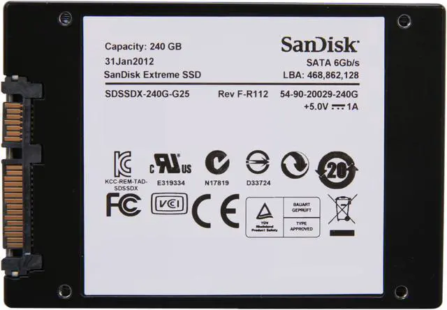 Alt view image 7 of 8 - SanDisk Extreme 2.5" 240GB SATA III Internal Solid State Drive (SSD) SDSSDX-240G-G25