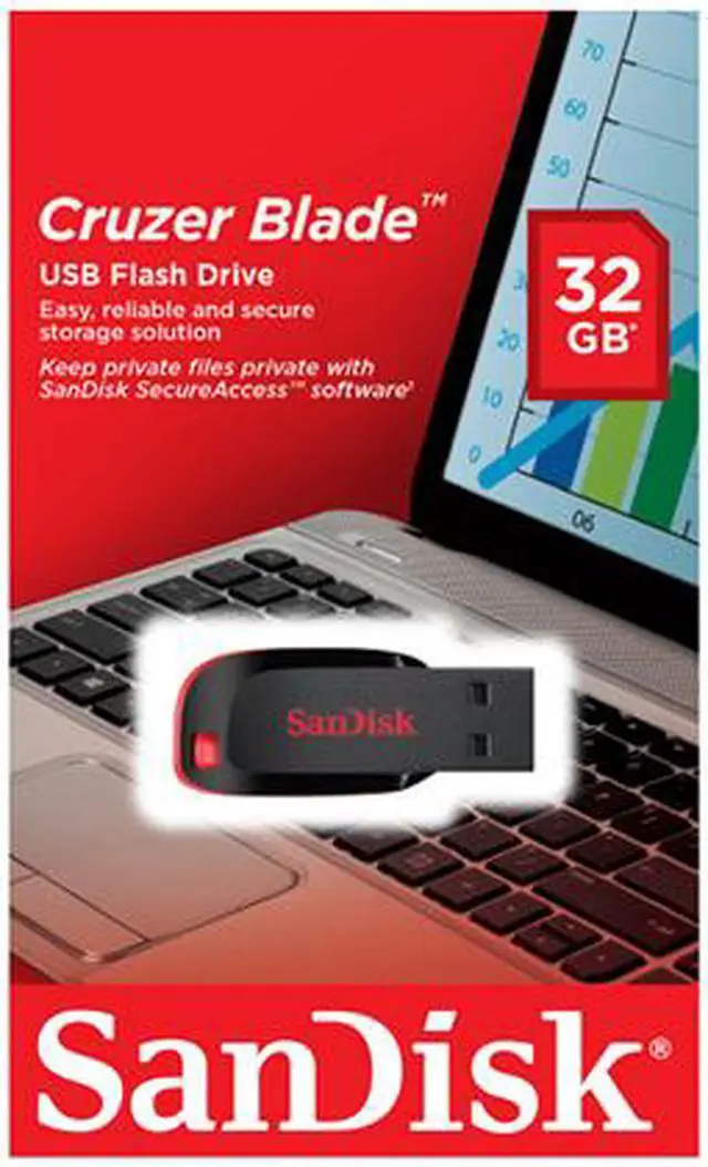 Alt view image 4 of 4 - SanDisk 32GB Cruzer Blade CZ50 USB 2.0 Flash Drive (SDCZ50-032G-B35)