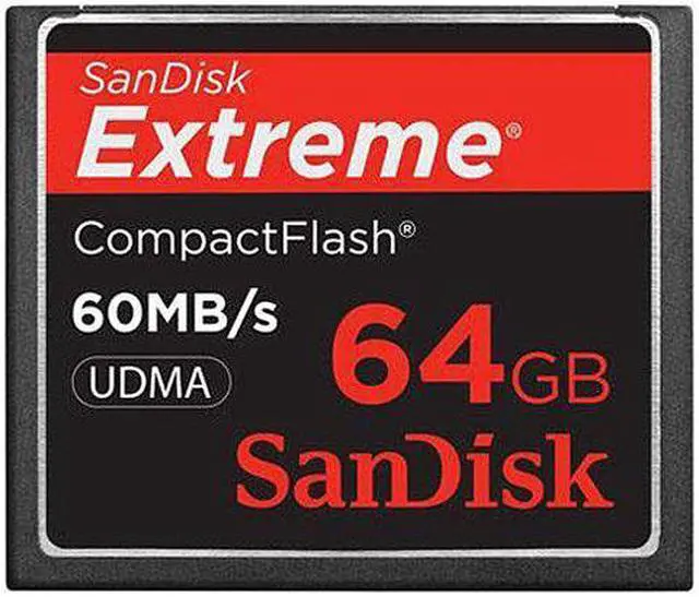 Main image of SanDisk Extreme 64 GB CompactFlash (CF) Card - 1 Card