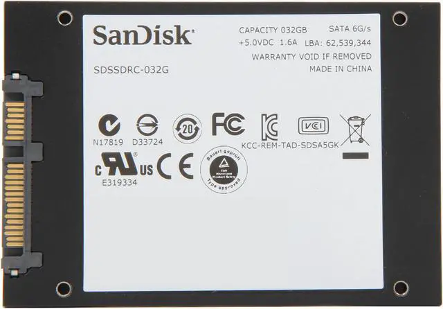 Alt view image 4 of 6 - SanDisk ReadyCache SDSSDRC-032G-G26 2.5" 32GB SATA III for Windows 7 and Windows 8 -based PCs