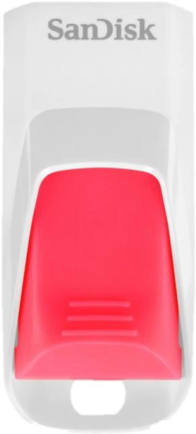Main image of SanDisk Cruzer Edge 8 GB USB 2.0 Flash Drive - White, Pink