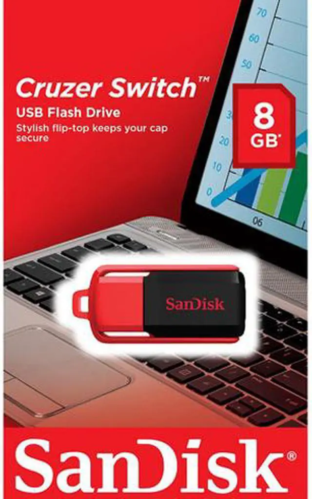Alt view image 4 of 4 - SanDisk 8GB Cruzer Switch CZ52 USB 2.0 Flash Drive (SDCZ52-008G-B35)