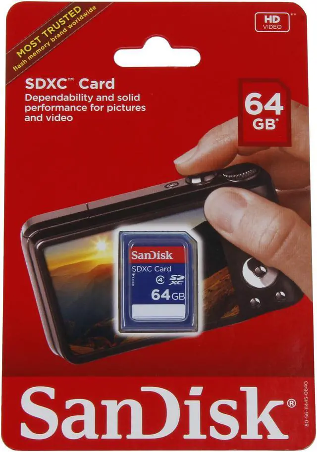 Alt view image 4 of 4 - SanDisk 64 GB Secure Digital Extended Capacity (SDXC) Flash card