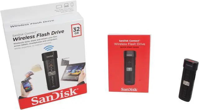 Alt view image 9 of 9 - SanDisk Connect 32GB Wireless Flash Drive Model SDWS2-032G-E57