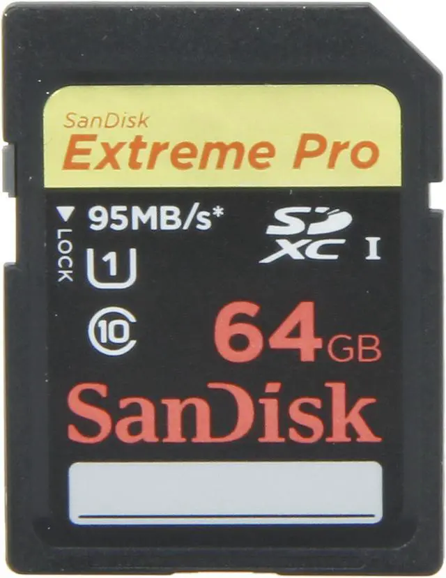 Main image of SanDisk Extreme Pro 64GB Secure Digital Extended Capacity (SDXC) Flash Card Model SDSDXP-064G-A46