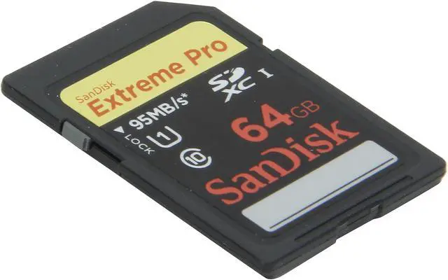 Alt view image 2 of 4 - SanDisk Extreme Pro 64GB Secure Digital Extended Capacity (SDXC) Flash Card Model SDSDXP-064G-A46