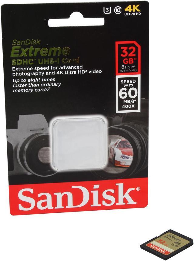 Alt view image 9 of 9 - SanDisk Extreme 32GB Secure Digital High-Capacity (SDHC) Flash Card - Global Model SDSDXN-032G-G46