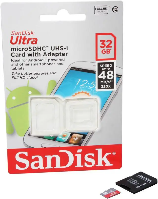 Alt view image 8 of 9 - SanDisk Ultra 32GB microSDHC Flash Card with adapter – Global Model SDSDQUAN-032G-G4A