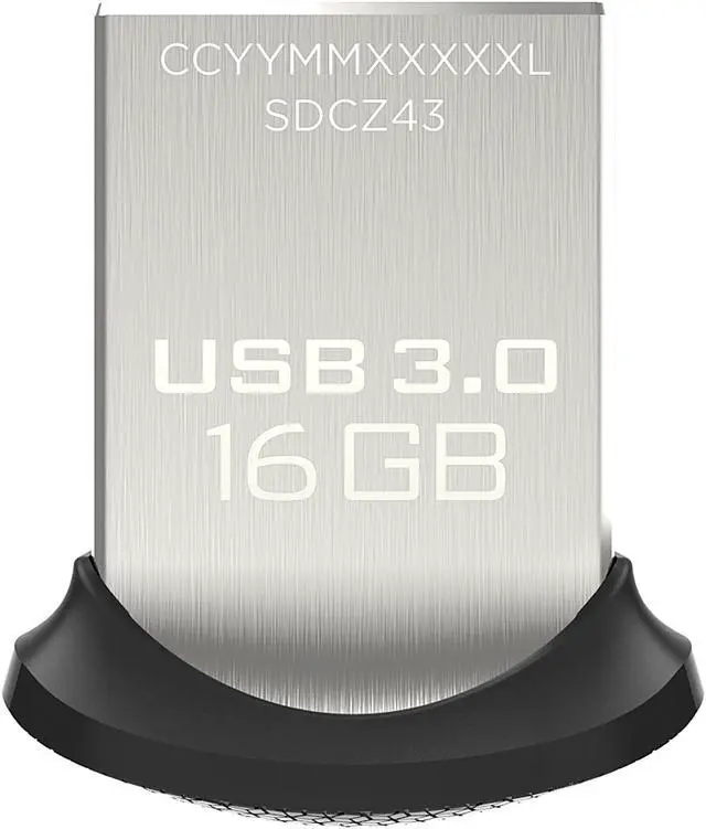Main image of SanDisk 16GB Ultra Fit CZ43 USB 3.0 Flash Drive, Speed Up to 130MB/s (SDCZ43-016G-G46)