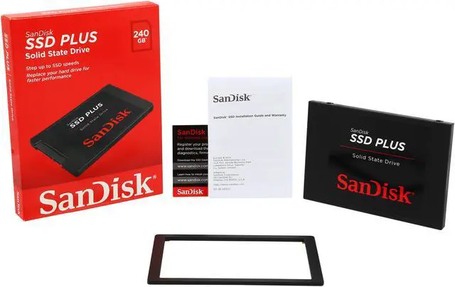 Alt view image 5 of 5 - SanDisk SSD PLUS 2.5" 240GB SATA III TLC Internal Solid State Drive (SSD) SDSSDA-240G-G25