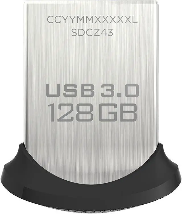Main image of SanDisk 128GB Ultra Fit CZ43 USB 3.0 Flash Drive, Up to150MB/s (SDCZ43-128G-G46) [Old Version]