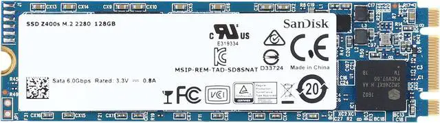 Alt view image 2 of 4 - SanDisk Z400s M.2 2280 128GB SATA III Internal Solid State Drive (SSD) SD8SNAT-128G-1002