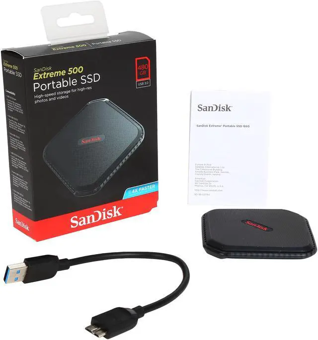 Alt view image 6 of 6 - SanDisk Extreme 500 480GB 2.5" USB 3.0 Portable SSD