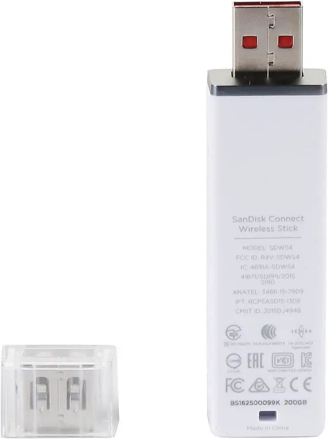 Alt view image 4 of 6 - SanDisk 200GB Connect Wireless Flash Drive (SDWS4-200G-G46)