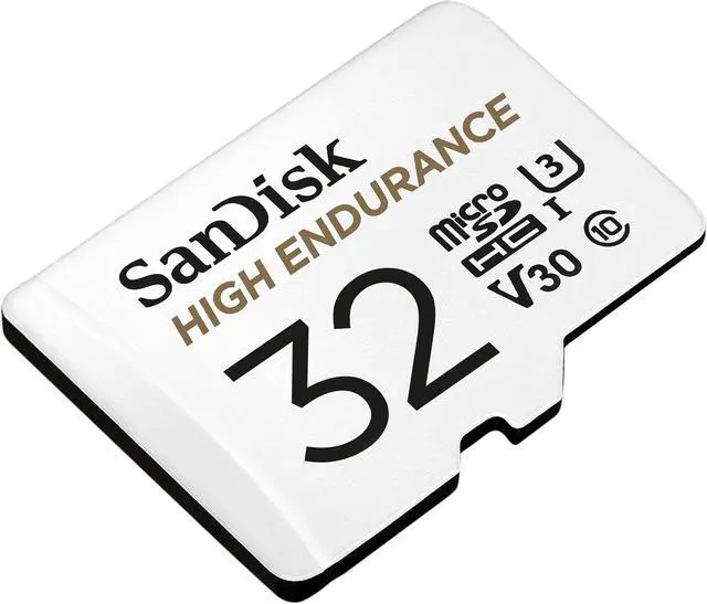 Alt view image 2 of 5 - SanDisk 32GB High Endurance microSDHC C10, U3, V30, 4k UHD Memory Card with Adapter (SDSQQNR-032G-GN6IA)