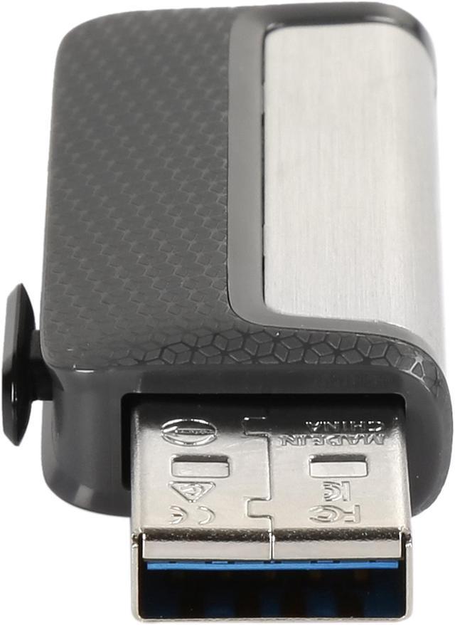 SanDisk Ultra 64 GB Dual Type-C USB 3.0 Flash Drive, Silver