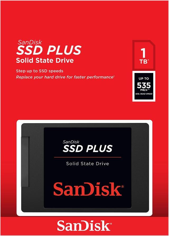 Alt view image 4 of 4 - SanDisk SSD Plus 1TB Internal SSD - SATA III 6Gb/s, 2.5"/7mm - SDSSDA-1T00-G26