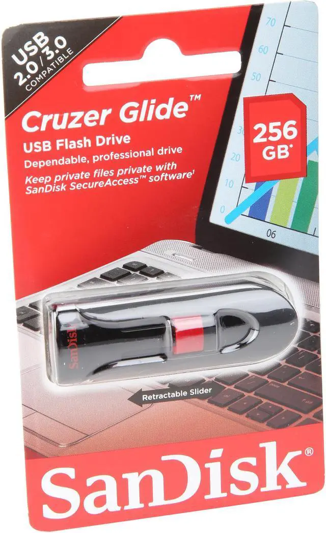 Alt view image 6 of 6 - SanDisk 256GB Cruzer Glide CZ60 USB 2.0 Flash Drive (SDCZ60-256G-B35)