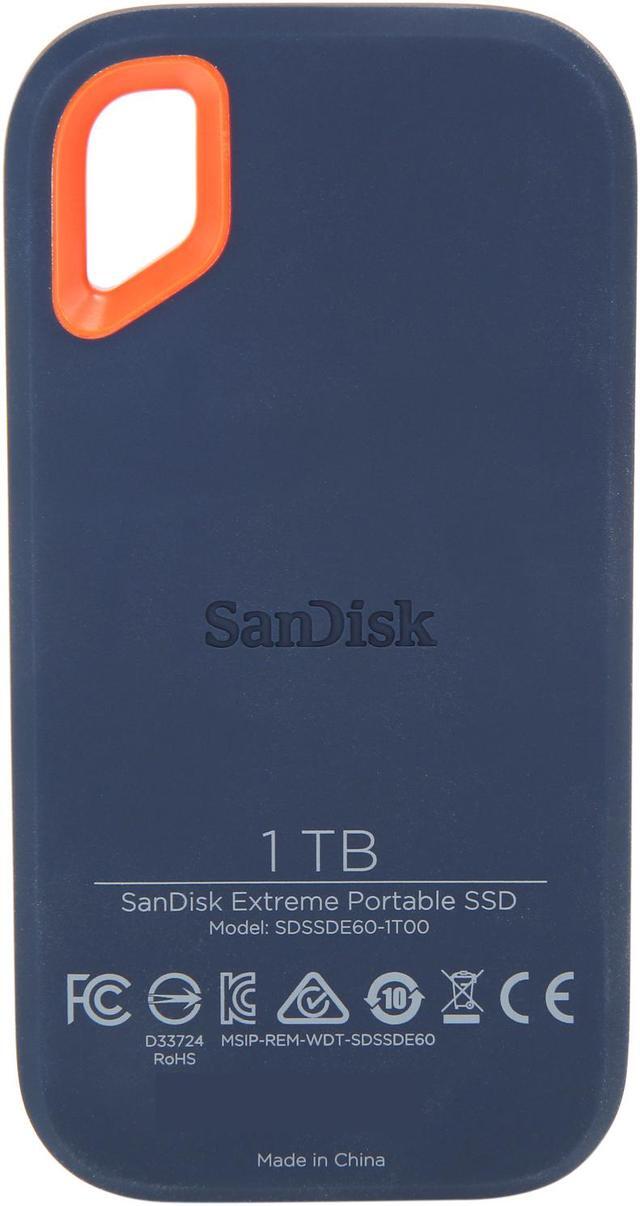Alt view image 5 of 7 - SanDisk 1TB Extreme Portable External SSD - Up to 550 MB/s - USB-C, USB 3.1 - SDSSDE60-1T00-G25