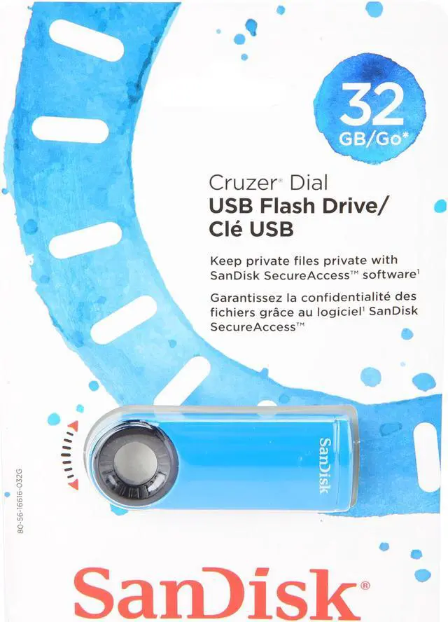 Alt view image 5 of 5 - SanDisk 32GB Cruzer Dial CZ57 USB 2.0 (SDCZ57-032G-A4BL)