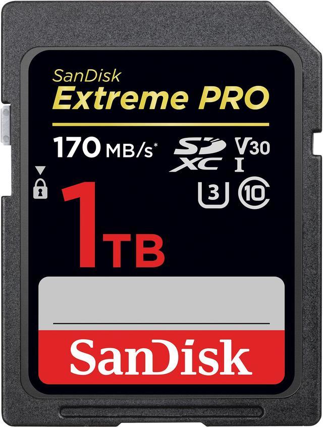 SanDisk Extreme Pro 1TB SDXC UHS-I/U3 V30 Memory Card, Speed Up to 170MB/s  (SDSDXXY-1T00-GN4IN)