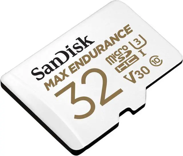 Alt view image 3 of 5 - SanDisk 32GB MAX ENDURANCE microSDHC, U3, V30, Memory Card with Adapter for Home Security Cameras and Dash Cams, Speed up to 100MB/s (SDSQQVR-032G-GN6IA)