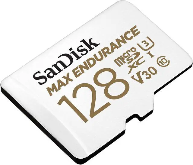 Alt view image 3 of 5 - SanDisk 128GB MAX ENDURANCE microSDXC, U3, V30, Memory Card with Adapter for Home Security Cameras and Dash Cams, Speed up to 100MB/s (SDSQQVR-128G-GN6IA)