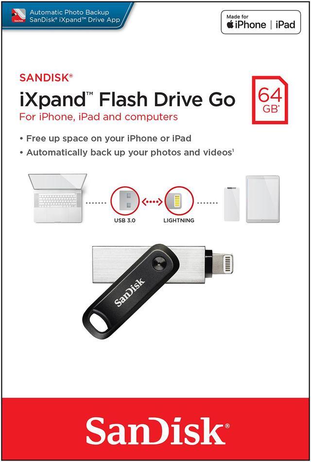 Alt view image 5 of 5 - SanDisk 64GB iXpand Flash Drive Go for Your iPhone and iPad (SDIX60N-064G-GN6NN)