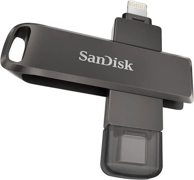 Alt view image 5 of 8 - SanDisk 128GB iXpand Flash Drive Luxe for Your iPhone and USB Type-C Devices (SDIX70N-128G-GN6NE)