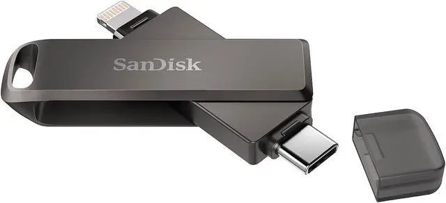Alt view image 6 of 8 - SanDisk 128GB iXpand Flash Drive Luxe for Your iPhone and USB Type-C Devices (SDIX70N-128G-GN6NE)