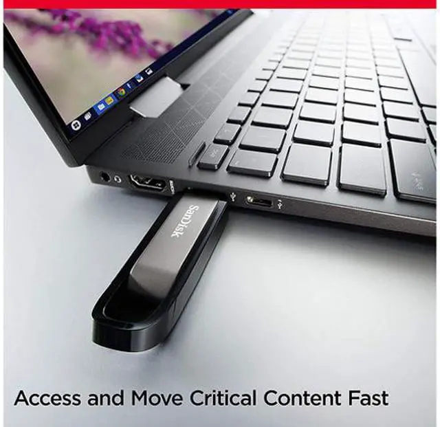 Alt view image 4 of 13 - SanDisk 256GB Extreme Go USB 3.2 Type-A Flash Drive, Speed Up to 400MB/s (SDCZ810-256G-G46)