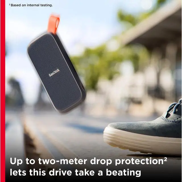 Alt view image 5 of 6 - SanDisk 1TB Portable SSD - Up to 520MB/s, USB-C, USB 3.2 Gen 2 - External Solid State Drive SDSSDE30-1T00-G25