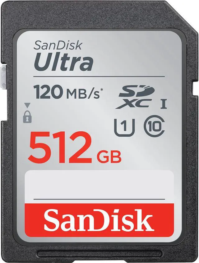 Main image of SanDisk 512GB Ultra SDXC UHS-I / Class 10 Memory Card, Speed Up to 120MB/s (SDSDUN4-512G-GN6IN)