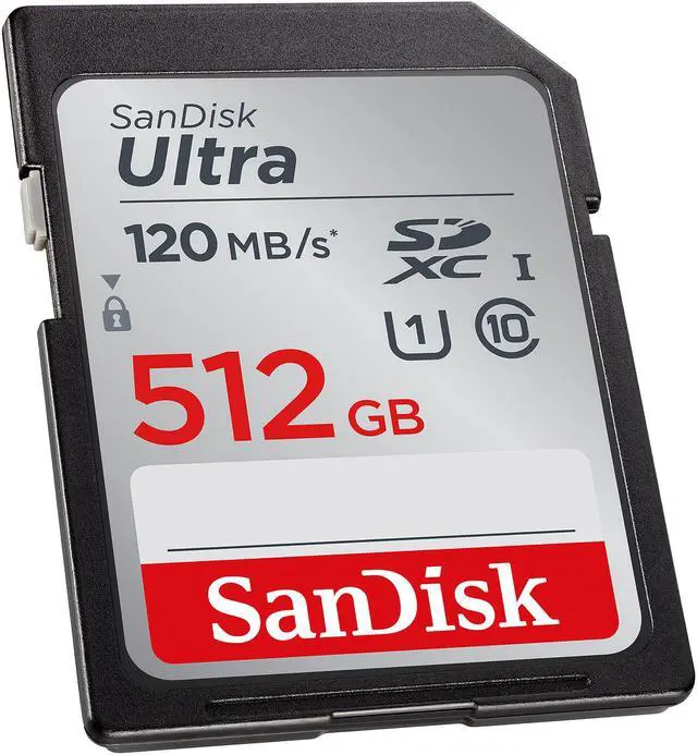 Alt view image 2 of 4 - SanDisk 512GB Ultra SDXC UHS-I / Class 10 Memory Card, Speed Up to 120MB/s (SDSDUN4-512G-GN6IN)