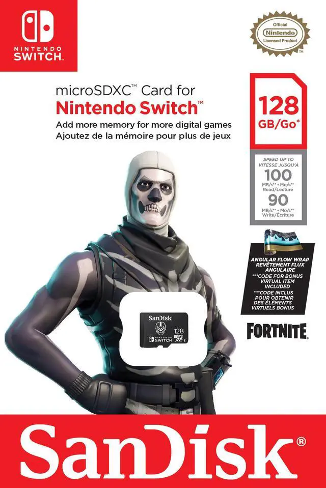 Alt view image 7 of 7 - SanDisk 128GB microSDXC Card Licensed for Nintendo Switch, Fortnite Edition (SDSQXAO-128G-GN6ZG)