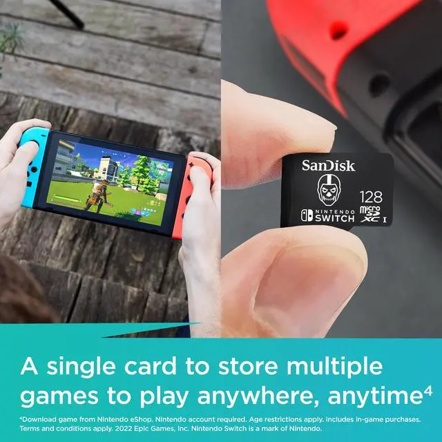 Alt view image 6 of 7 - SanDisk 128GB microSDXC Card Licensed for Nintendo Switch, Fortnite Edition (SDSQXAO-128G-GN6ZG)
