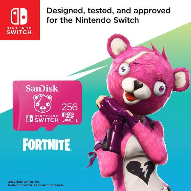 Alt view image 4 of 7 - SanDisk 256GB microSDXC Card Licensed for Nintendo Switch, Fortnite Edition (SDSQXAO-256G-GN6ZG)