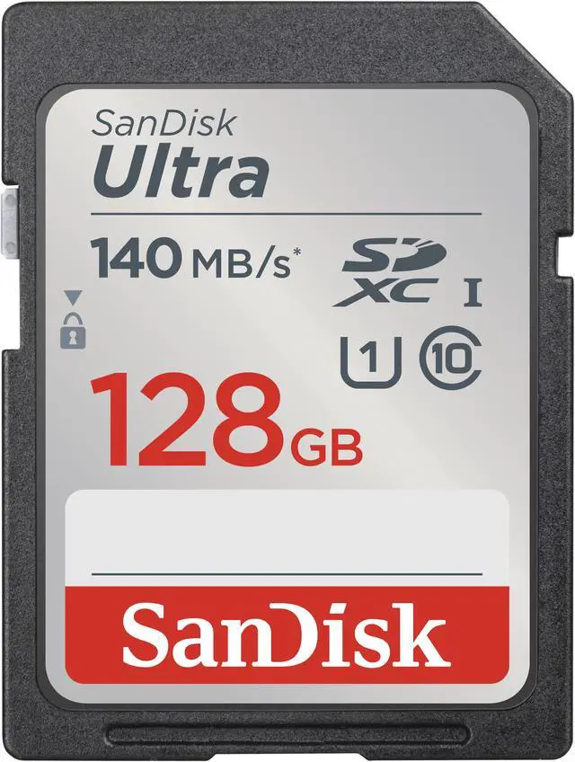 Main image of SanDisk 128GB Ultra SDXC UHS-I / Class 10 Memory Card, Speed Up to 140MB/s (SDSDUNB-128G-GN6IN)