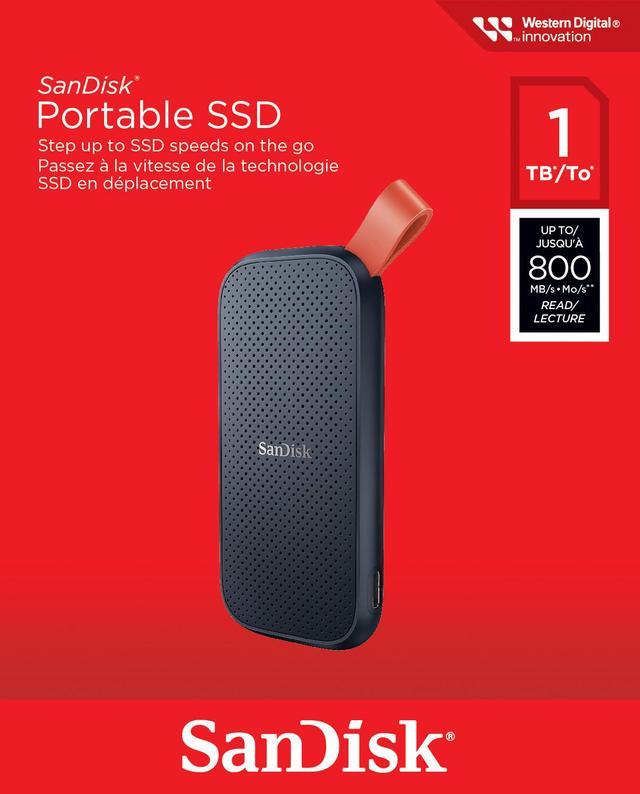 SanDisk Portable SSD 1TB USB 3.2 Gen 2, USB-C SDSSDE30-1T00-G26