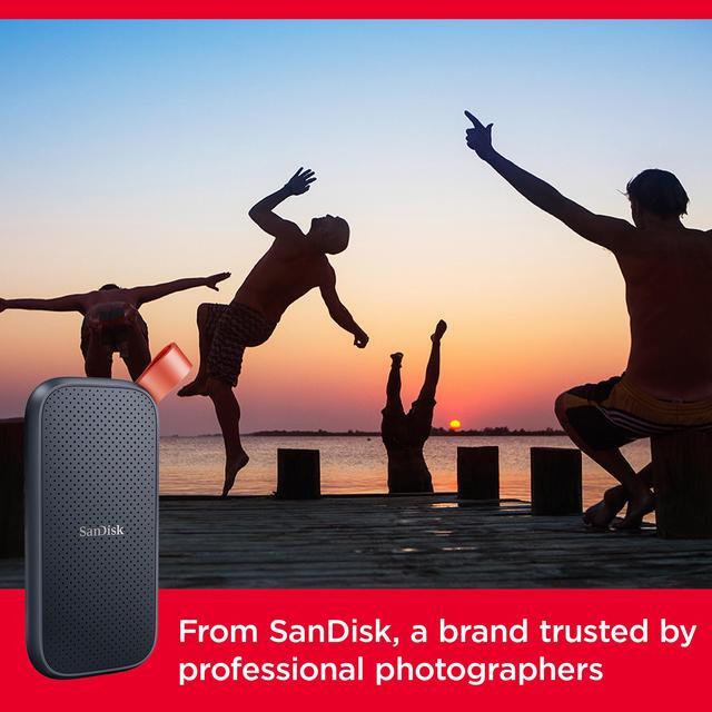 Alt view image 9 of 9 - SanDisk Portable SSD 2TB USB 3.2 Gen 2, USB-C SDSSDE30-2T00-G26