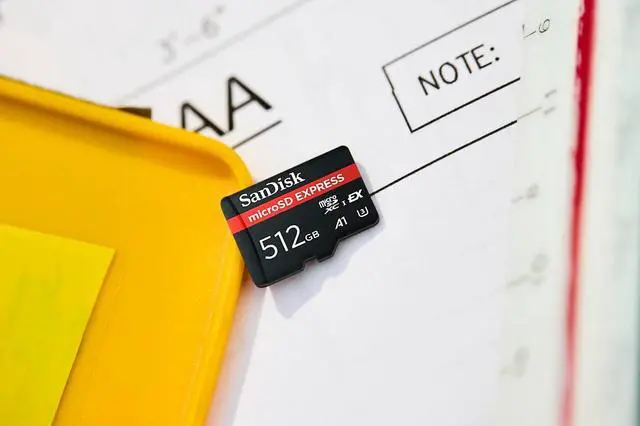 Alt view image 2 of 6 - SanDisk 512GB microSD Express microSD Card - Up to 880MB/s Read, Up to 650MB/s Write, 220MB/s Sustained Write, U3, C10 - SDSQXFN-512G-GN4NN