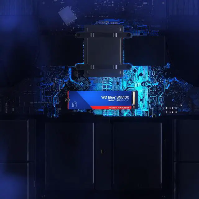 Alt view image 5 of 8 - SanDisk WD Blue SN5100 M.2 2280 2TB PCI-Express 4.0 x4 3D NAND Internal Solid State Drive (SSD) - WDS200T5B0E-00CPE0