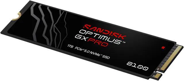 Alt view image 2 of 12 - SanDisk Optimus GX PRO 8100 M.2 2280-S3-M 1TB PCI-Express 5.0 x4 3D NAND TLC Internal Solid State Drive (SSD) SDSP82100TAN-000E0