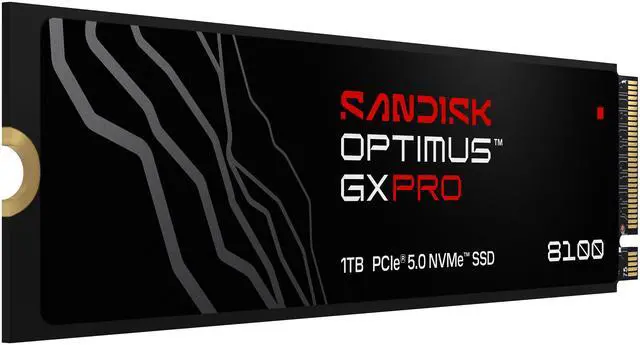 Alt view image 3 of 12 - SanDisk Optimus GX PRO 8100 M.2 2280-S3-M 1TB PCI-Express 5.0 x4 3D NAND TLC Internal Solid State Drive (SSD) SDSP82100TAN-000E0